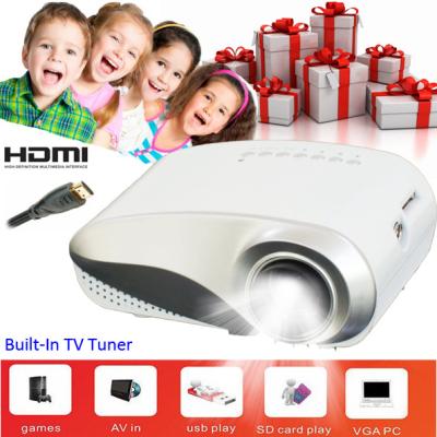 China Colorful Retail Package Projector LED Lamp With HDMI USB SD VGA For Children Gift for sale