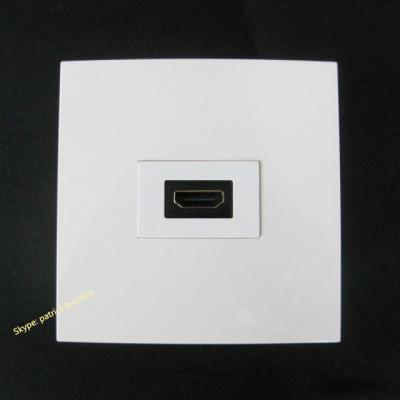 China Bravo HDMI Socket Wall Panel Connector White Color 86x86mm In Stock For Sale for sale