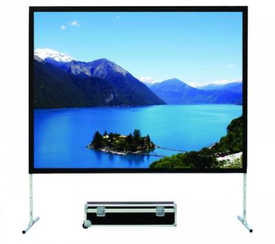 China Big Size 200 Inch 4:3 Fast Fold Screens With Alumium Frame Carry Case HD Projector Screens for sale