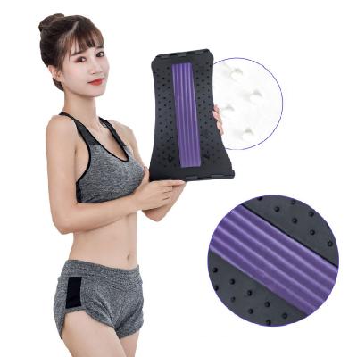 China Mate Spinal Pain Relieve Sponge Acupuncture Elastic Massage Tool Self Relaxation Lumbar Support Fitness Massager Stretcher Device for sale