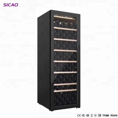 China Wine Cellar Hotel Wine Bar Cabinet Bar Freezer Compressor Tea Cabinet Modern Glass Chiller Large Capacity for sale