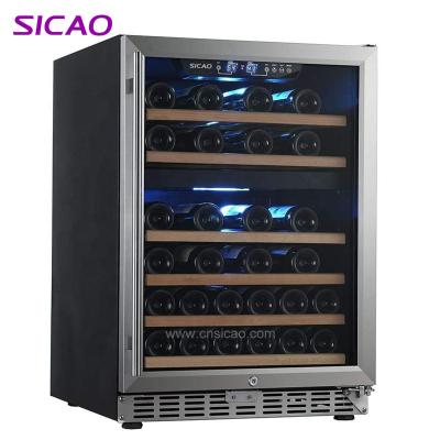 China Wine Cooler Refrigerator Hotel Cellar Kitchen Storage Sicao Refrigerators Cabinet Accessories Double Zone Refrigerator OEM for sale