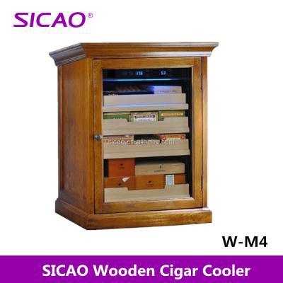 China Home 1000-1500 Piece Humility Control Cohiba Cabinet Cigar Humidor Wooden Appearance for sale