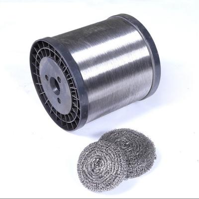 China customizable packing 0.11mm SS410 stainless steel wire of cleaning ball scourer for sale