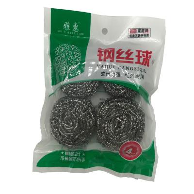 China Customized package stainless steel wire scrubber with 410 raw material for sale