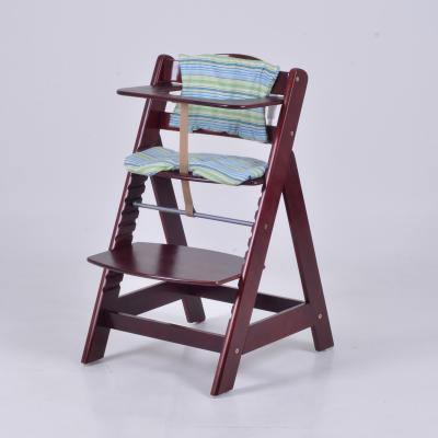 China Solid Wood Wooden Baby Eating Chair Cheap Baby Dining Highchair for sale