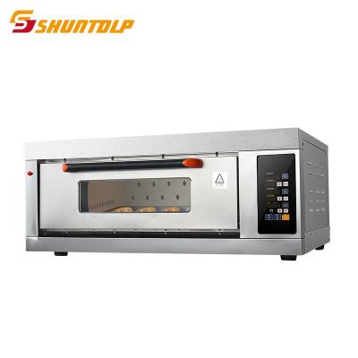 China Commercial Supply One Deck One Trays Commercial Gas Baking Equipment Oven Bread Pizza Cake Making Gas Deck Oven for sale