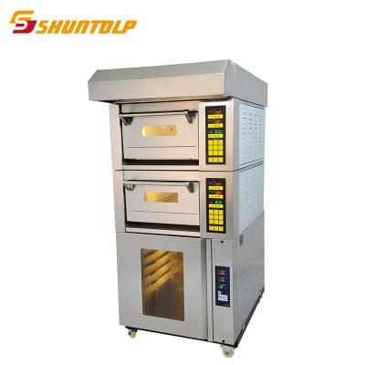 China Commercial catering electric bread cake baking oven with new design salamander automatic bread making machine with proofer for sale