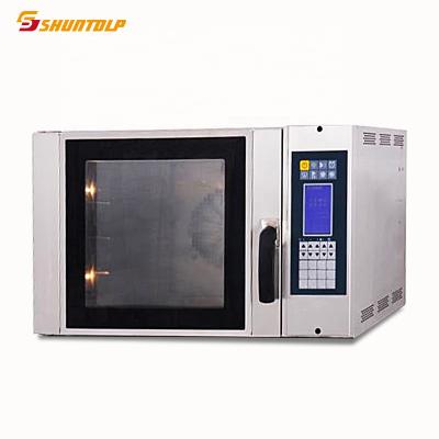 China Industrial Electric Equipment Combination Kitchen Bakery Convection Bread Cookies Baking Oven 5 Tray Digital Convection Baking Oven for sale