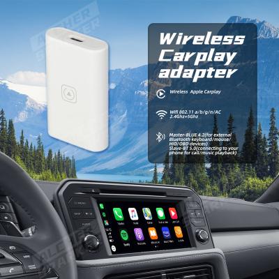 China Wireless Carplay Adapter New Cable Carplay to Carplay Wireless 5G Wifi Dongle OEM Apple Game Adapter Plug and Play Kits For VW Nissan Land Rover Cadillac for sale