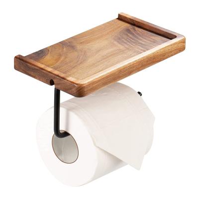 China Eco-Friendly Manufacturer Wholesale High Standard Wooden Toilet Paper Holder for sale