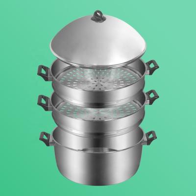 China Sustainable High Quality Sausage Pot Stainless Steel Pot Porcelain Steamed Hot Steamers for sale