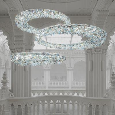 China Hotel lobby chandelier crystal lamp mall hall reception area club project custom lamps Sales Department sand table Chandelier for sale