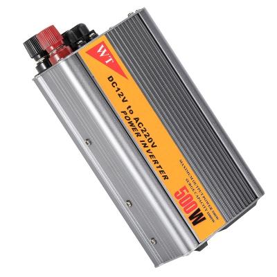 China Real Power DC 110v 220v Power Inverters 500watt Power Converter Inverter 12v Modified Sine Wave 500w Mini 167*95*55mm for sale