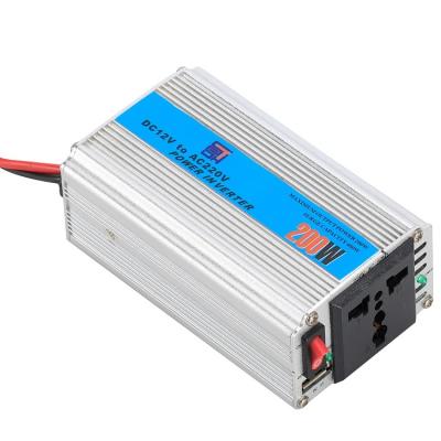 China OEM promotion 200 watt power inverter dc 12v to ac 220v 110v car charger usb port adapter car power inverter 200w 125*70*46mm for sale