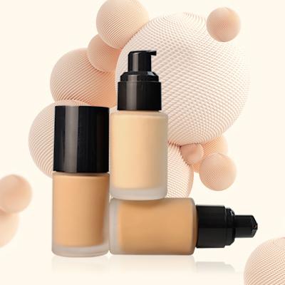 China Acne/Spot Removing Matte Makeup Private Label Waterproof 8 Colors Cosmetic High Quality Natural Liquid Black Foundation Organic Foundation for sale