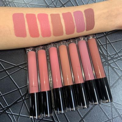 China New Arrival Vegan Private Label Lip Gloss Waterproof Cosmetic Wholesale Custom Vendor Nude Makeup Lip Gloss for sale