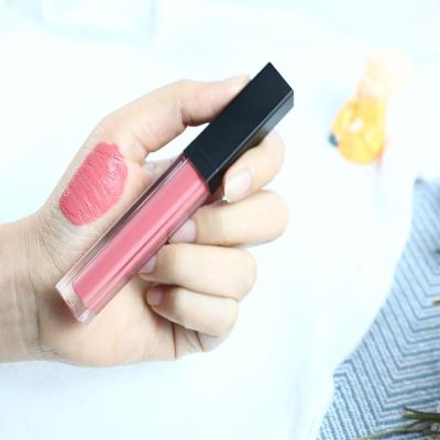 China Waterproof Custom Logo Small MOQ Matte Vegan Lipstick New Pink Lip Gloss Purple Lip Gloss for sale