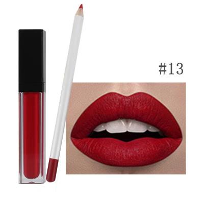 China New Cruelty Free Lipstick And Lipliner Long Lasting Waterproof Set Custom Made Maquillaje Logo Private Label Matte Lipstick Set for sale