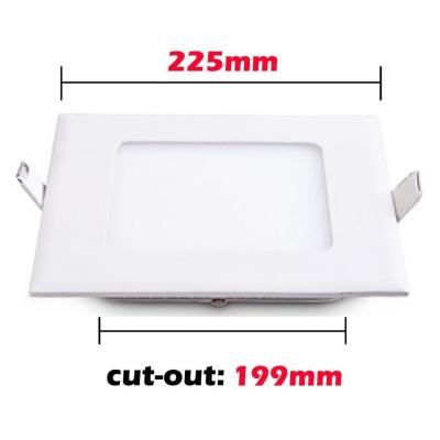 China Warm White Flat Square LED Panel Light Aluminum Housing For Office for sale