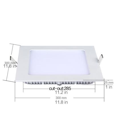 China Vertiefte quadratische LED-Instrumententafel-Leuchte 300x300 mit Epistar-Quell-Soem zu verkaufen