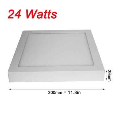 China Drop Ceiling Flat Square LED Panel Lights 24W High Power Anti Shock for sale