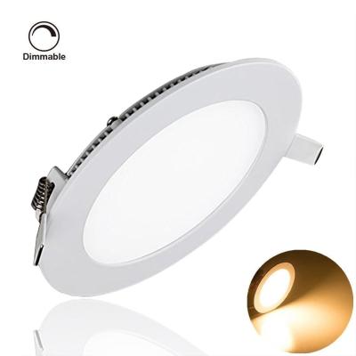 China Dimmable 480 LM CRI 80 6W Round LED Downlights AC85 - 265V For Living Room for sale