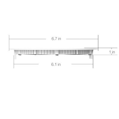 China Dimmable Square LED Panel Light 18 Watt 1310 LM 3000K For Kitchen Lighting for sale