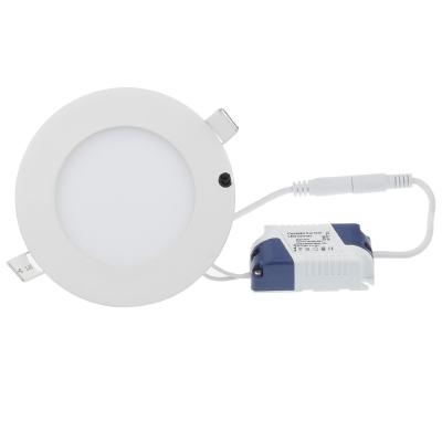 China 580 lm 6 Watt Round Recessed LED Ceiling Panel Light Anti Glare Energy Saving for sale