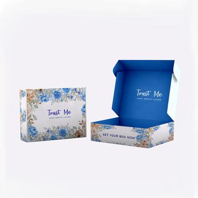 China Recycled Materials Custom Printing Recycled Kraft Corrugated Packaging Bottle Tray Cardboard Paper Box Cosmetics Package for sale