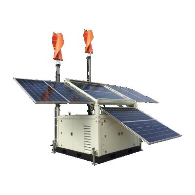 China 25kwh solar hybrid generator and wind turbine power station for sale