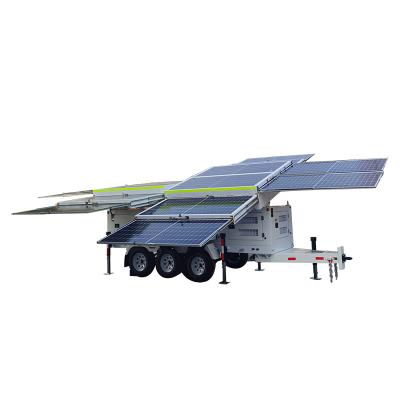 China Industrial Powerful Mobile Solar Generator Military Grade Standby Generator With Solar Panels for sale