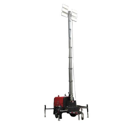 China Emergency Rescue 30' Telescopic Mast Hydraulic Lifting Diesel Light Tower For Emergency Rescue for sale