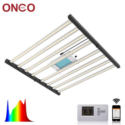 China Seed Starting Oneo 5 Years Warranty Bamboo Led Grow Light Garden Bar 650W 8 Logo Led Grow Light Custom Easy Install for sale