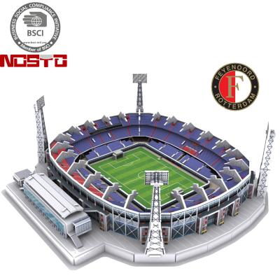 China DIY TOY Best Sale Educational DIY 3D Puzzle Stadium Football Stadium Model for sale