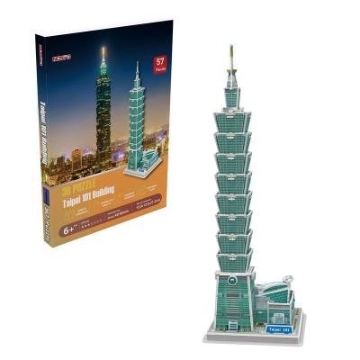 China World Famous Tai Pei 101 Educational Toys Educational Jigsaw Architecture Series 3D Puzzle Toys For Children for sale