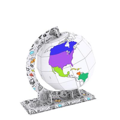 China DIY practice coloring globe for children to play graffiti home ability children's handmade exercise decoration toy for sale