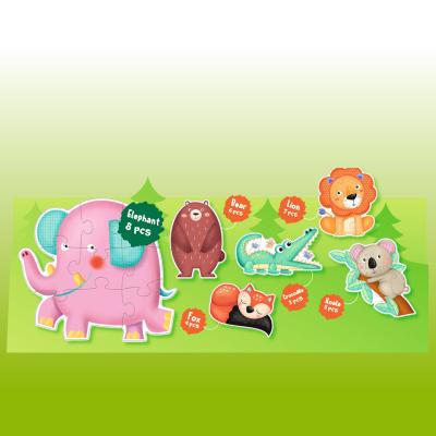 China Cartoon Toy Nosto BSCI FSC Certified Factory Forest Friends 6 in 1 Color in Puzzle for sale