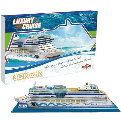 China Toy Customized Gift Cartoon And Decor 3D Puzzles Model Ships Building Model Kits For Teenager for sale