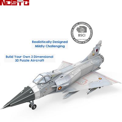 China Cartoon Toy Nosto BSCI FSC Certified Factory Model Building Challenges 3D Puzzle Airplane for sale