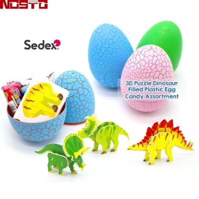 China Capsule Toys Candy Eggs Surprise Gift Inside (3D Puzzle) Easter Egg Mini Candy Toy Fun Joy for sale