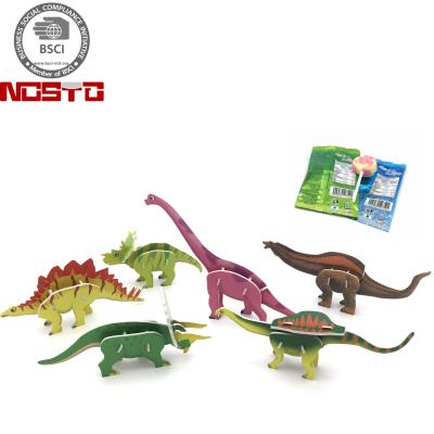 China foam 3d dinosaur puzzle 3d foam dinosaur puzzle cartoon toys gift promotion for sale