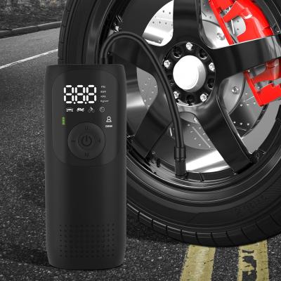 China Portable Mini Rechargeable Portable Wireless Cycle Bike Car Tire Inflator Bicycle Air Compressor Pump Ball Air Inflator Tire Pump for sale