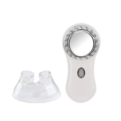 China Rechargeable Handheld Infrared Heating Ionic Vibrating Facial Massager Whitening for sale