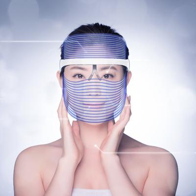 China Skin Tightening Wholesale 3 Home Use Customized Colorful Led Facial Masks Beauty Silicone Korea Wireless USB Face Led Mask for sale