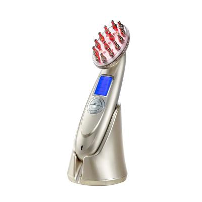 China Gold Supplier China Portable Professional Blood Circulated Hair Scalp Massagervibrating Laser Comb Head For Hair Growth for sale