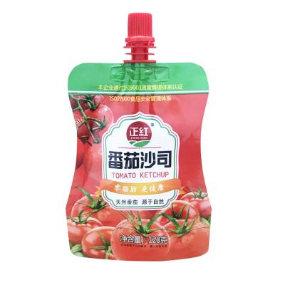 China Custom Moisture Proof Stand Up Spout Pouch For Juice Sauce Liquid Package for sale