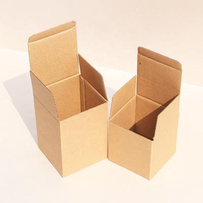 China Recycled Materials Custom Size and Printing Low Price Recycled Brown Kraft Corrugated Cardboard Cup Packaging Candle Jar Shipping Boxes Gift Packaging for sale