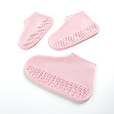 China Single Silicone Waterproof Shoe Cover Non-slip Rain Rejects Reusable Silicone Rubber Rain Shoe Cover for sale