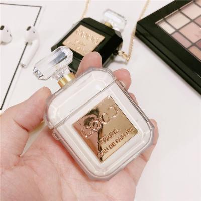 China Fashionable Luxury Perfume Bottle Design For AirPods Case Cover Silicone Protective For AirPods Case for sale